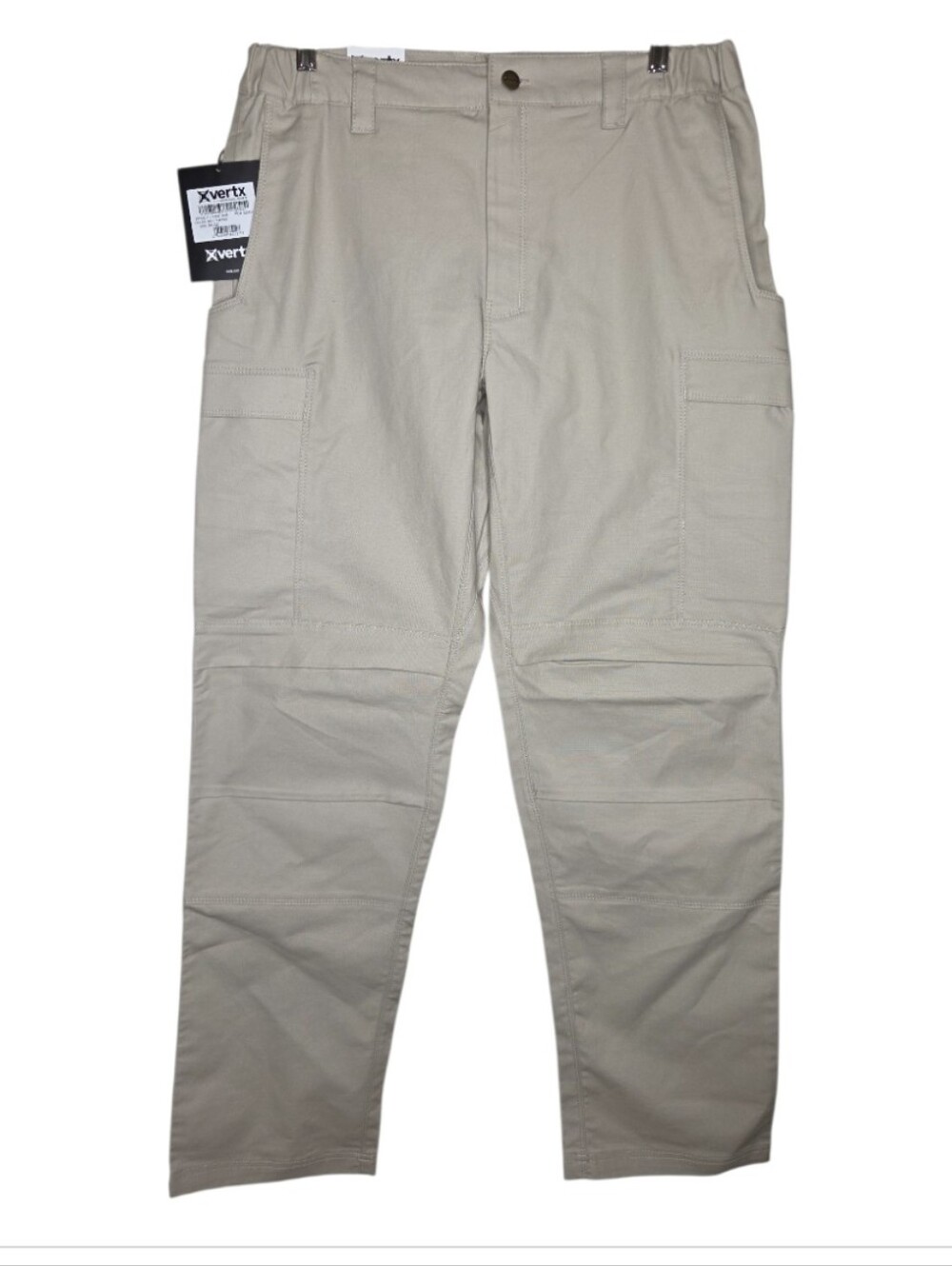 Vertx Legacy Tactical Flat Front Khaki Cargo Pants Size 34 Inseam 32 NEW